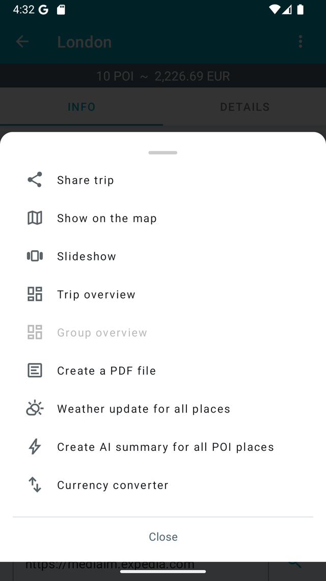 Trip Planner Screenshot 9